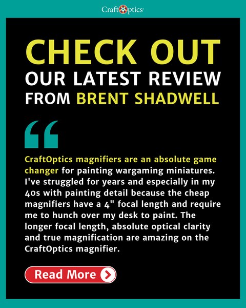 A CraftOptics customer review post