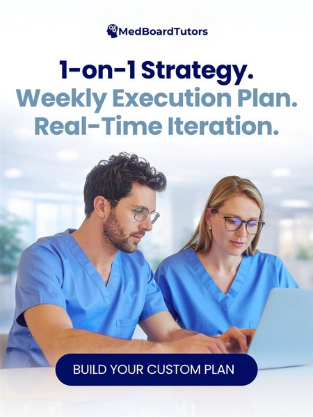 A MedBoardTutors post about one to one strategy and weekly execution